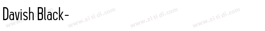 Davish Black字体转换 Davish Black字体转换